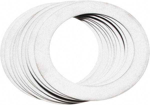 Made in USA - 0.012" Thick, 2" Inside x 2-3/4" OD, Round Shim - Uncoated 302/304 Stainless Steel - Benchmark Tooling