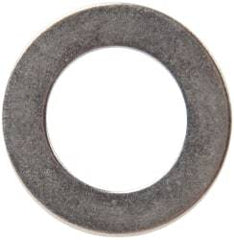 Made in USA - 0.02" Thick, 3/8" Inside x 5/8" OD, Round Shim - 5/16" Screw, Uncoated 316 Stainless Steel - Benchmark Tooling