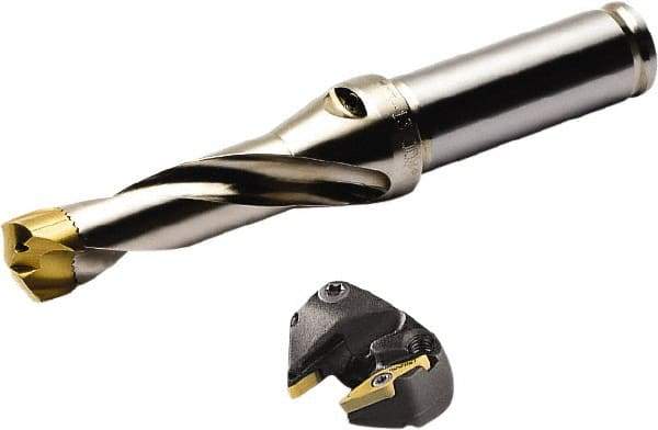 Seco - Series Crownloc, 19mm ID, 36mm Overall Diam, 19mm OAL Drilling Chamfer Ring - VCGX Insert, 45° Chamfer, 2 Inserts - Benchmark Tooling