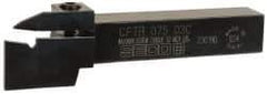 Seco - External Thread, 0.43" Max Depth of Cut, 3mm Min Groove Width, 5" OAL, Right Hand Indexable Grooving Cutoff Toolholder - 3/4" Shank Height x 3/4" Shank Width, LC..1603.. Insert Style, CFTR Toolholder Style, Series Multi-Directional Turning (MDT) - Benchmark Tooling