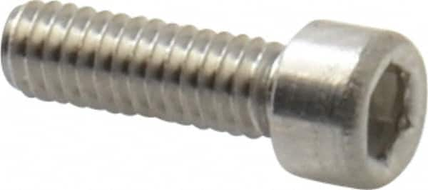 Value Collection - #1-72 UNF Hex Socket Drive, Socket Cap Screw - Grade 18-8 Stainless Steel, 1/4" Length Under Head - Benchmark Tooling