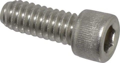 Value Collection - 1/4-20 UNC Hex Socket Drive, Socket Cap Screw - Grade 18-8 Stainless Steel, Fully Threaded, 5/8" Length Under Head - Benchmark Tooling