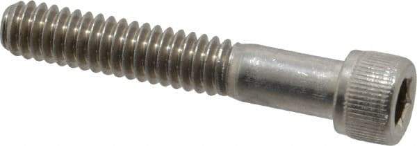 Value Collection - 1/4-20 UNC Hex Socket Drive, Socket Cap Screw - Grade 18-8 Stainless Steel, Partially Threaded, 1-1/2" Length Under Head - Benchmark Tooling