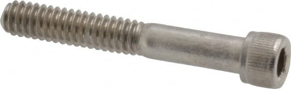 Value Collection - 1/4-20 UNC Hex Socket Drive, Socket Cap Screw - Grade 18-8 Stainless Steel, Partially Threaded, 1-3/4" Length Under Head - Benchmark Tooling