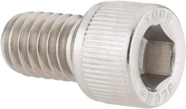 Value Collection - 5/16-18 UNC Hex Socket Drive, Socket Cap Screw - Grade 18-8 Stainless Steel, Fully Threaded, 1/2" Length Under Head - Benchmark Tooling