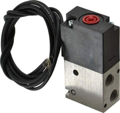 ARO/Ingersoll-Rand - 1/8", 3-Way Body Ported Stacking Solenoid Valve - 120 VAC, 0.2 CV Rate, 2.4" High - Benchmark Tooling