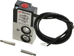 ARO/Ingersoll-Rand - 1/8", 3-Way Stacking Solenoid Valve - 24 VDC, 0.2 CV Rate, 2.4" High - Benchmark Tooling