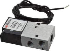 ARO/Ingersoll-Rand - 1/8", 4-Way Body Ported Stacking Solenoid Valve - 120 VAC, 0.2 CV Rate, 2.8" High - Benchmark Tooling