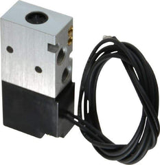 ARO/Ingersoll-Rand - 1/8", 4-Way Body Ported Stacking Solenoid Valve with Speed Control - 12 VDC, 0.2 CV Rate, 2.8" High - Benchmark Tooling