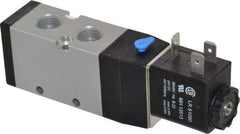 ARO/Ingersoll-Rand - 1/4", 4-Way 2-Position Maxair Stacking Solenoid Valve - 24 VDC, 0.7 CV Rate, 1.37" High - Benchmark Tooling