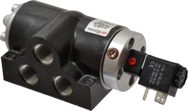 ARO/Ingersoll-Rand - 1/2", K Series 4-Way High Flow Stacking Solenoid Valve - 120 VAC, 2.57 CV Rate, 2.56" High - Benchmark Tooling