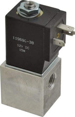 ARO/Ingersoll-Rand - 1/4", CAT Series 3-Way 2-Position Body Ported Stacking Solenoid Valve - 12 VDC, 0.2 CV Rate, 3-1/2" High - Benchmark Tooling