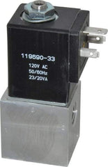 ARO/Ingersoll-Rand - 1/4", CAT Series 3-Way 2-Position Body Ported Stacking Solenoid Valve - 120 VAC, 0.2 CV Rate, 3-1/2" High - Benchmark Tooling