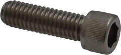 Value Collection - 3/8-16 UNC Hex Socket Drive, Socket Cap Screw - Grade 18-8 Stainless Steel, Fully Threaded, 1-1/4" Length Under Head - Benchmark Tooling