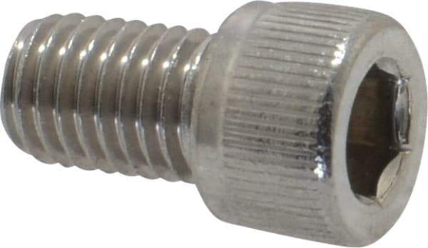 Value Collection - 1/4-28 UNF Hex Socket Drive, Socket Cap Screw - Grade 18-8 Stainless Steel, 3/8" Length Under Head - Benchmark Tooling