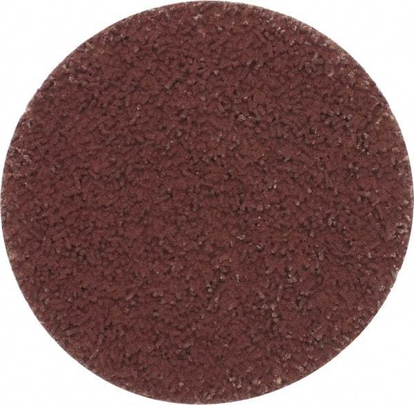 Made in USA - 2" Disc Diam, 600 Grit, Aluminum Oxide Quick Change Disc - Type S Attaching System, Coated, Brown, Super Fine Grade - Benchmark Tooling
