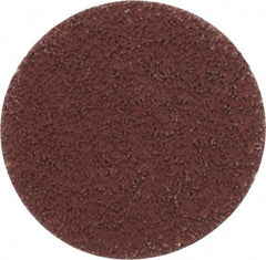 Made in USA - 2" Disc Diam, 600 Grit, Aluminum Oxide Quick Change Disc - Type S Attaching System, Coated, Brown, Super Fine Grade - Benchmark Tooling