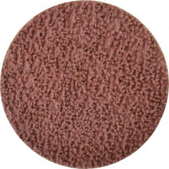 Made in USA - 3" Disc Diam, 80 Grit, Aluminum Oxide Quick Change Disc - Type S Attaching System, Coated, Brown, Medium Grade - Benchmark Tooling