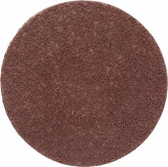 Made in USA - 3" Disc Diam, 180 Grit, Aluminum Oxide Quick Change Disc - Type S Attaching System, Coated, Brown, Very Fine Grade - Benchmark Tooling