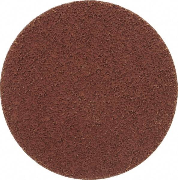 Made in USA - 3" Disc Diam, 400 Grit, Aluminum Oxide Quick Change Disc - Type S Attaching System, Coated, Brown, Super Fine Grade - Benchmark Tooling