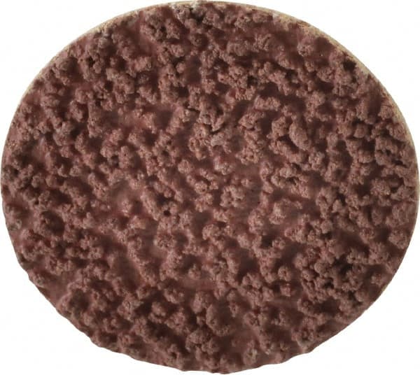 Made in USA - 1-1/2" Disc Diam, 80 Grit, Aluminum Oxide Quick Change Disc - Type R Attaching System, Coated, Brown, Medium Grade - Benchmark Tooling