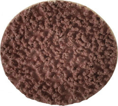 Made in USA - 1-1/2" Disc Diam, 80 Grit, Aluminum Oxide Quick Change Disc - Type R Attaching System, Coated, Brown, Medium Grade - Benchmark Tooling