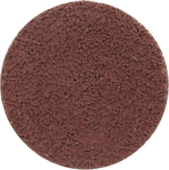 Made in USA - 1-1/2" Disc Diam, 400 Grit, Aluminum Oxide Quick Change Disc - Type R Attaching System, Coated, Brown, Super Fine Grade - Benchmark Tooling