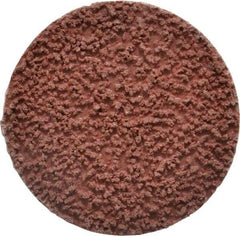Made in USA - 2" Disc Diam, 80 Grit, Aluminum Oxide Quick Change Disc - Type R Attaching System, Coated, Brown, Medium Grade - Benchmark Tooling