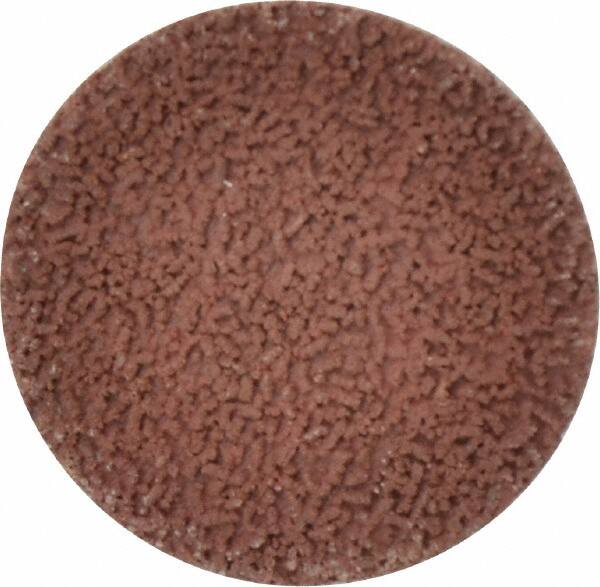Made in USA - 2" Disc Diam, 180 Grit, Aluminum Oxide Quick Change Disc - Type R Attaching System, Coated, Brown, Very Fine Grade - Benchmark Tooling