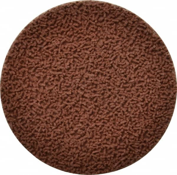 Made in USA - 2" Disc Diam, 320 Grit, Aluminum Oxide Quick Change Disc - Type R Attaching System, Coated, Brown, Extra Fine Grade - Benchmark Tooling