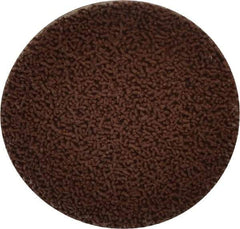Made in USA - 2" Disc Diam, 600 Grit, Aluminum Oxide Quick Change Disc - Type R Attaching System, Coated, Brown, Super Fine Grade - Benchmark Tooling