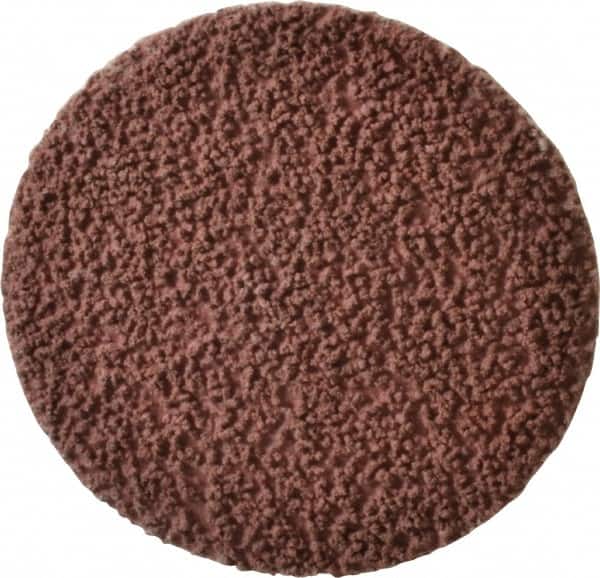 Made in USA - 3" Disc Diam, 80 Grit, Aluminum Oxide Quick Change Disc - Type R Attaching System, Coated, Brown, Medium Grade - Benchmark Tooling