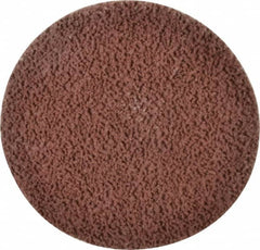 Made in USA - 3" Disc Diam, 120 Grit, Aluminum Oxide Quick Change Disc - Type R Attaching System, Coated, Brown, Fine Grade - Benchmark Tooling