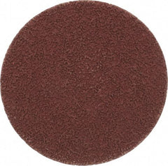 Made in USA - 3" Disc Diam, 320 Grit, Aluminum Oxide Quick Change Disc - Type R Attaching System, Coated, Brown, Extra Fine Grade - Benchmark Tooling