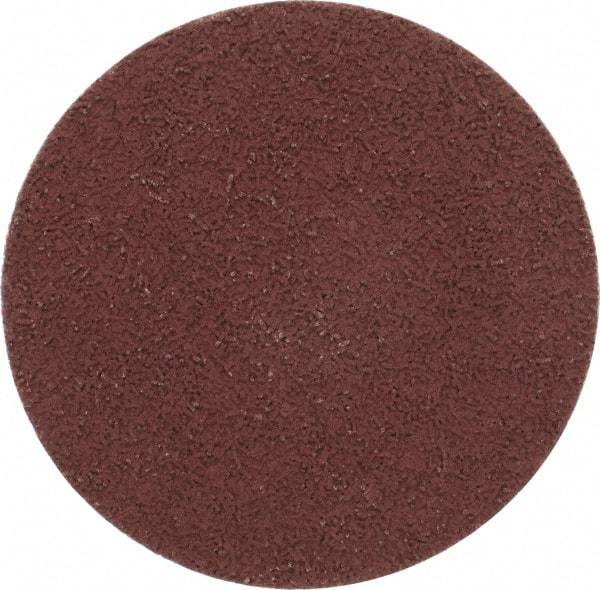 Made in USA - 3" Disc Diam, 400 Grit, Aluminum Oxide Quick Change Disc - Type R Attaching System, Coated, Brown, Super Fine Grade - Benchmark Tooling