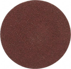 Made in USA - 3" Disc Diam, 400 Grit, Aluminum Oxide Quick Change Disc - Type R Attaching System, Coated, Brown, Super Fine Grade - Benchmark Tooling