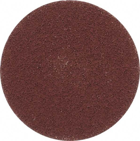 Made in USA - 3" Disc Diam, 600 Grit, Aluminum Oxide Quick Change Disc - Type R Attaching System, Coated, Brown, Super Fine Grade - Benchmark Tooling