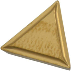 Hertel - TPMR321 Grade HC335 Carbide Turning Insert - TiC/TiCN/TiN Finish, 60° Triangle, 3/8" Inscr Circle, 1/8" Thick, 1/64" Corner Radius - Benchmark Tooling