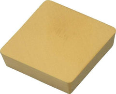 Hertel - SPG633 Grade HC210 Carbide Turning Insert - TiN Finish, 90° Square, 3/4" Inscr Circle, 3/16" Thick, 3/64" Corner Radius - Benchmark Tooling