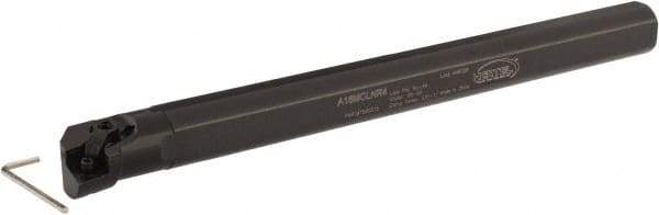 Hertel - 1.2" Min Bore Diam, 12" OAL, 1" Shank Diam, A-MCLN Indexable Boring Bar - CN.. Insert, Screw or Clamp Holding Method - Benchmark Tooling