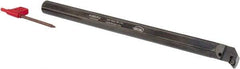 Hertel - 0.85" Min Bore Diam, 10" OAL, 5/8" Shank Diam, A-SDUP Indexable Boring Bar - DP.. Insert, Screw Holding Method - Benchmark Tooling