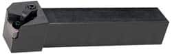 Hertel - MTFN, Right Hand Cut, 0° Lead Angle, 1-1/2" Shank Height x 1-1/2" Shank Width, Negative Rake Indexable Turning Toolholder - 6" OAL, TN..54. Insert Compatibility, Screw or Clamp Holding Method - Benchmark Tooling