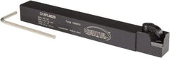 Hertel - CTAP, Left Hand Cut, 3° Lead Angle, 1/2" Shank Height x 1/2" Shank Width, Positive Rake Indexable Turning Toolholder - 4-1/2" OAL, TP..22 Insert Compatibility, Series Clamp Type - Benchmark Tooling