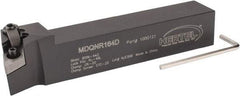 Hertel - MDQN, Right Hand Cut, 17.5° Lead Angle, 1" Shank Height x 1" Shank Width, Negative Rake Indexable Turning Toolholder - 6" OAL, DN..43. Insert Compatibility, Series Multi-Option - Benchmark Tooling