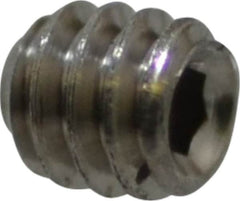 Value Collection - #2-56 UNC, 3/32" OAL, Cup Point Set Screw - Grade 18-8 Stainless Steel, 0.035" Key - Benchmark Tooling