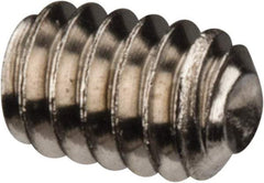 Value Collection - #2-56 UNC, 1/8" OAL, Cup Point Set Screw - Grade 18-8 Stainless Steel, 0.035" Key - Benchmark Tooling