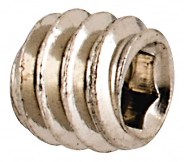 Value Collection - #3-48 UNC, 3/32" OAL, Cup Point Set Screw - Grade 18-8 Stainless Steel, 0.05" Key - Benchmark Tooling