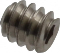 Value Collection - #4-40 UNC, 1/8" OAL, Cup Point Set Screw - Grade 18-8 Stainless Steel, 0.05" Key - Benchmark Tooling
