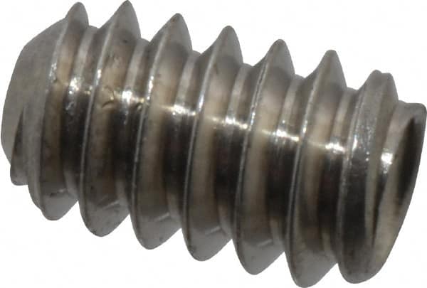 Value Collection - #4-40 UNC, 3/16" OAL, Cup Point Set Screw - Grade 18-8 Stainless Steel, 0.05" Key - Benchmark Tooling