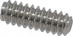 Value Collection - #6-32 UNC, 3/8" OAL, Cup Point Set Screw - Grade 18-8 Stainless Steel, 1/16" Key - Benchmark Tooling